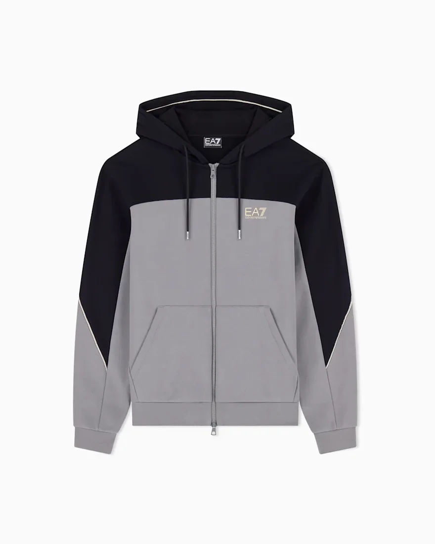 Худі EA7 на блискавці regular fit