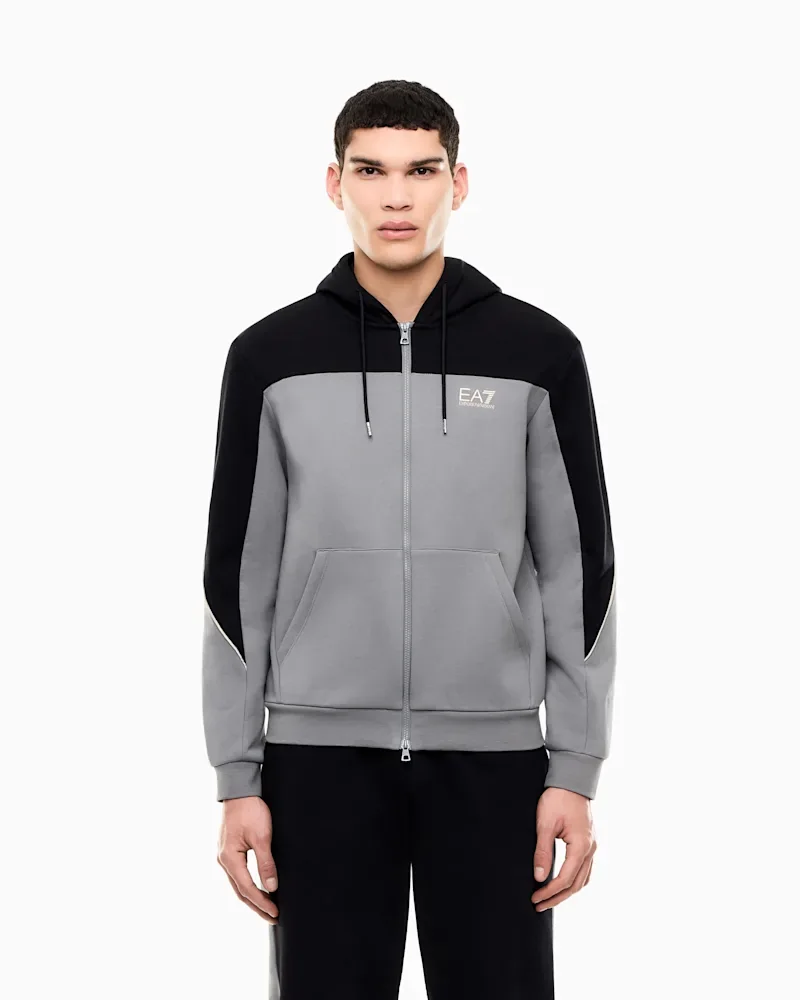 Худі EA7 на блискавці regular fit — фото 4