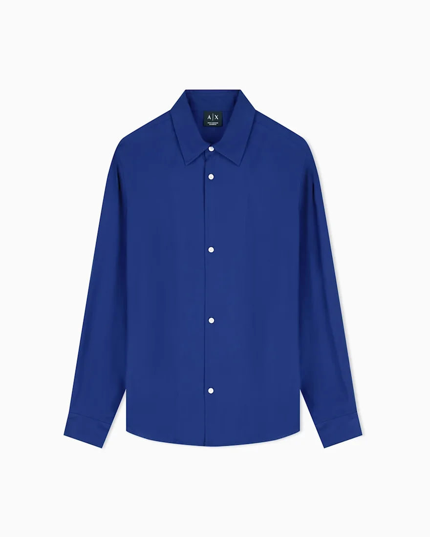 Сорочка Armani Exchange oversize з еко-віскози