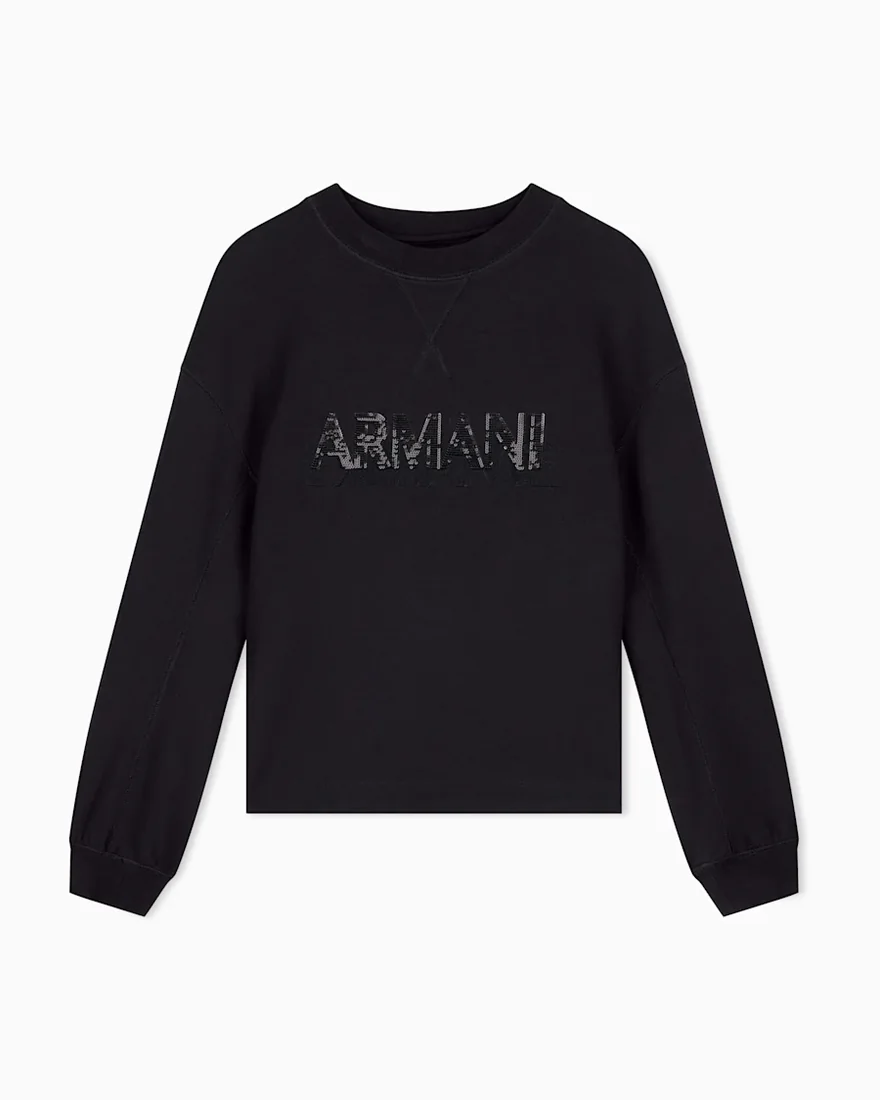 Світшот Armani Exchange зі стрейч-віскози scuba